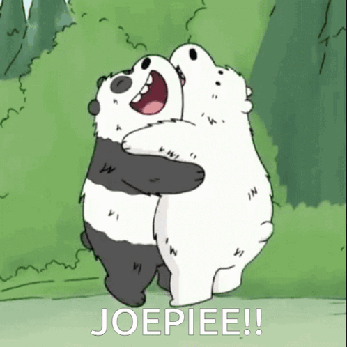 Two Bears Hugging Joepiee