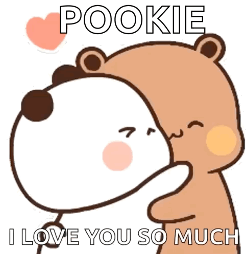 Two Bears Hugging Pookie I Love You GIF