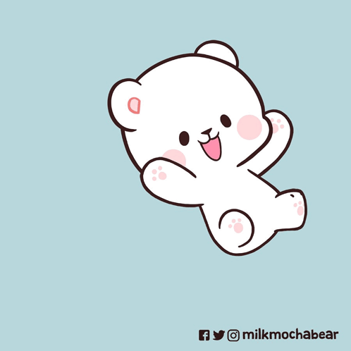 Two Bears Laying On Bed GIF