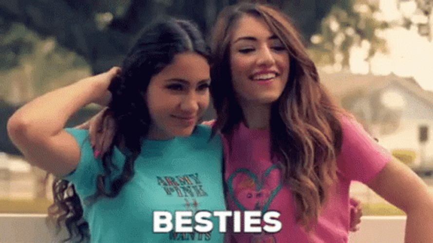 Two Best Friend Pose GIF