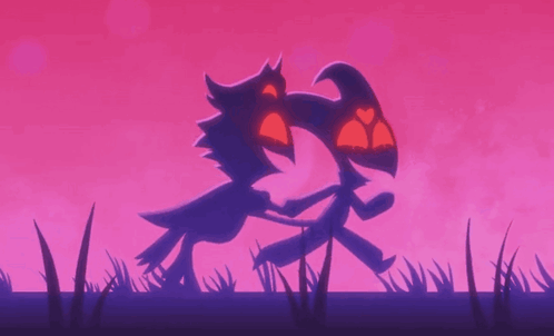 Two Birds Standing Together With Pink Background
