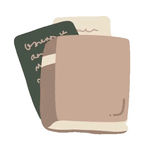 Two Books with Green and Brown Covers