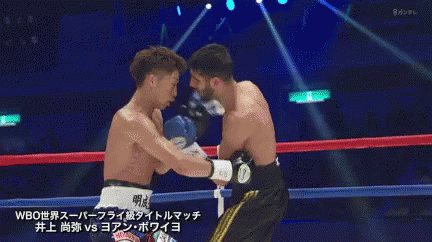 Two Boxers Fighting In Ring GIF