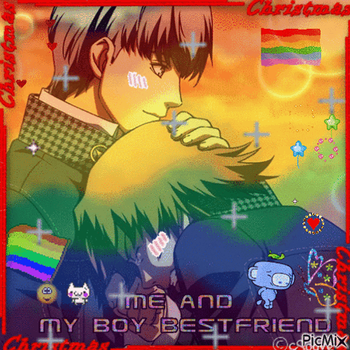 Two Boys Christmas Card Me And My Boy Bestfriend GIF