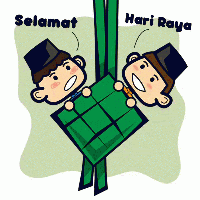 Two Boys Hanging Upside Down Selamat Hari Raya GIF