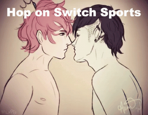 Two Boys Kissing Hop On Switch Sports