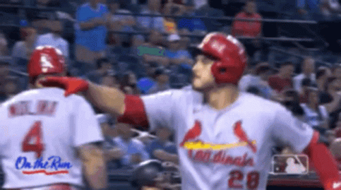 Two Cardinals Baseball Players
