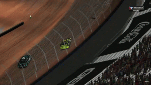 Two Cars Racing on Busch Track