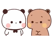 Two Cartoon Bears Talking
