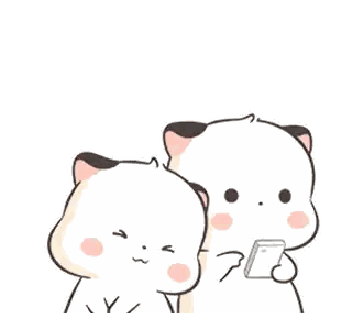 Two Cartoon Cats Next to Each Other