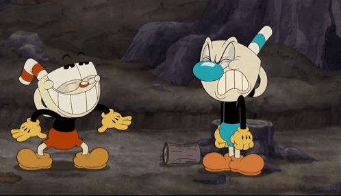 Two Cartoon Characters Are Standing Next To Each Other And The Words Unbelievable Are On The Bottom Right GIF