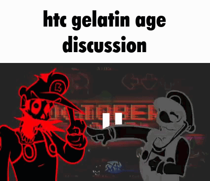 Cartoon Characters In Dark Room HTC Gelatin Age Discussion GIF