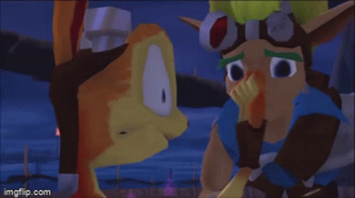 Two Cartoon Characters Are Standing Next To Each Other With The Words Transformation Xd Below Them GIF