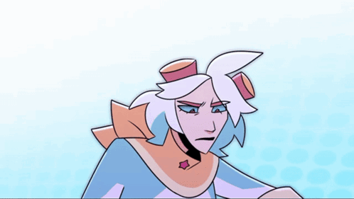 Two Cartoon Characters Are Standing Next To Each Other With Their Arms Crossed .. GIF