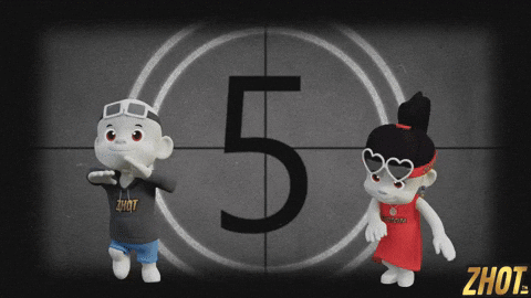 Two Cartoon Characters Countdown Clock 5