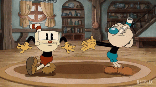 Two Cartoon Characters Dancing Netflix