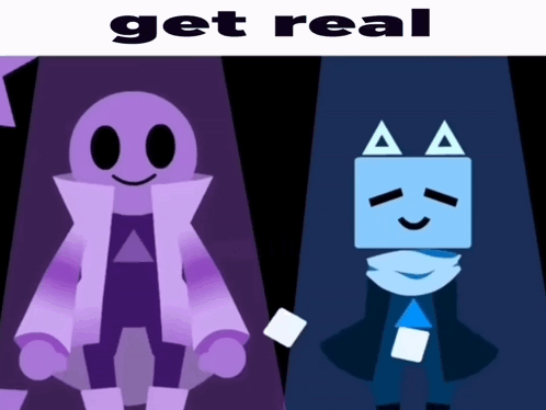 Two Cartoon Characters Get Real
