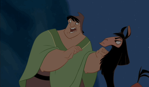 Two Cartoon Characters One Angry