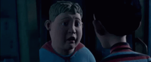 Two Cartoon Characters One Pointing GIF