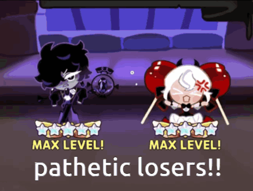 Two Cartoon Characters Pathetic Losers