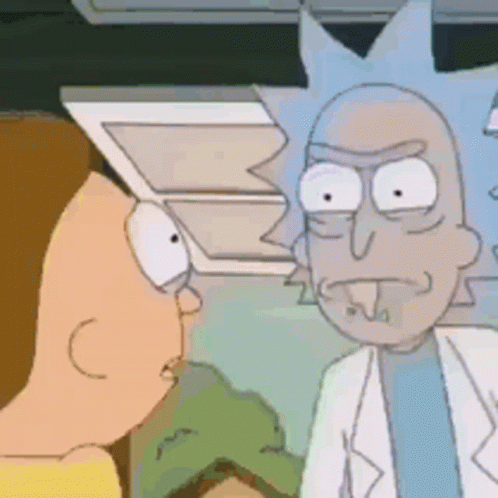 Two Cartoon Characters Talking