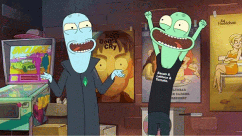 Two Cartoon Characters with Boys Don't Cry Poster
