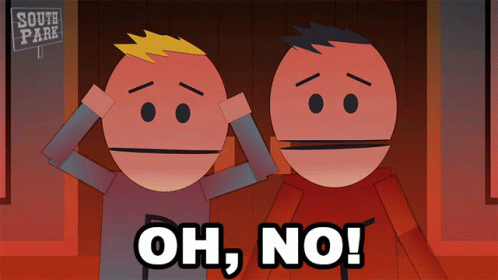 Two Cartoon Characters With South Park Sign