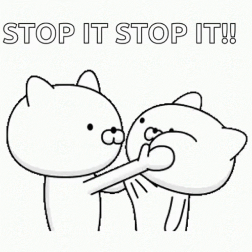 Two Cats Fighting Saying Stop It Stop It