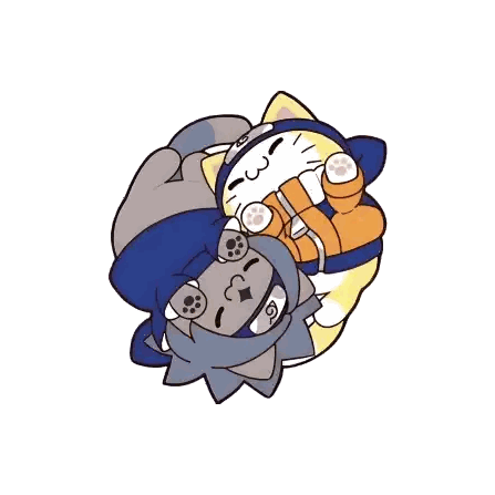 Two Cats Hugging