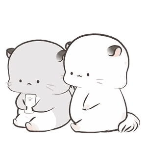Two Cats Hugging With Hearts