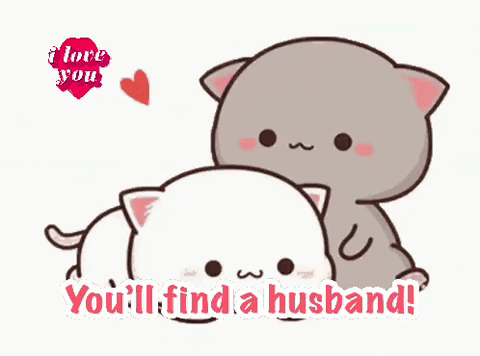 Two Cats Hugging You'll Find A Husband GIF