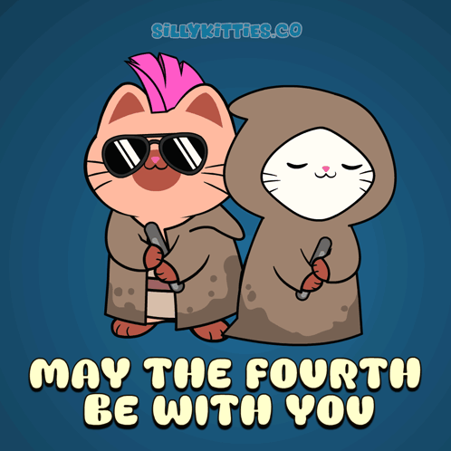 Two Cats May the Fourth Be With You