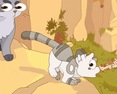 Two Cats One With Number 0