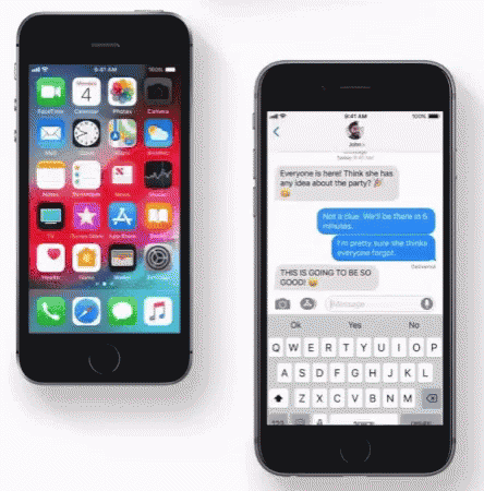 Two Cell Phones Side by Side With Message