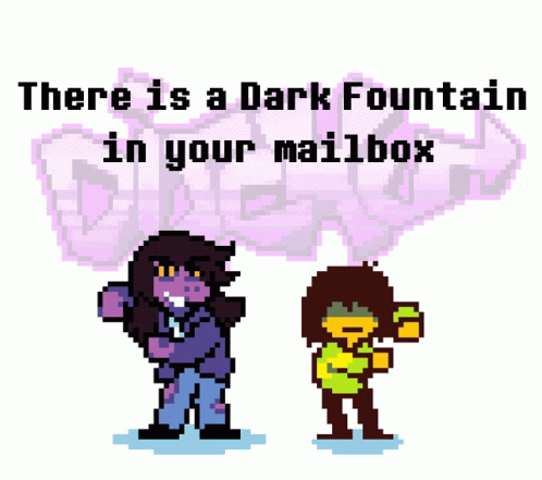 Two Characters In Front Of Large Diamond Pixel Art GIF