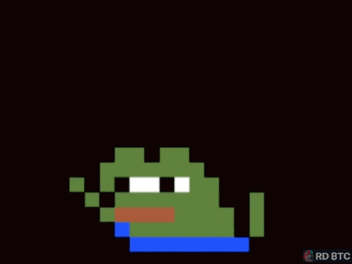 Two Circles With Letter B Next to Pixelated Face