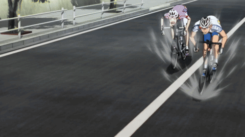 Two Cyclists Racing One With Tokyo Jersey GIF