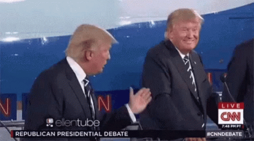 Two Donald Trump Wwe Talking GIF