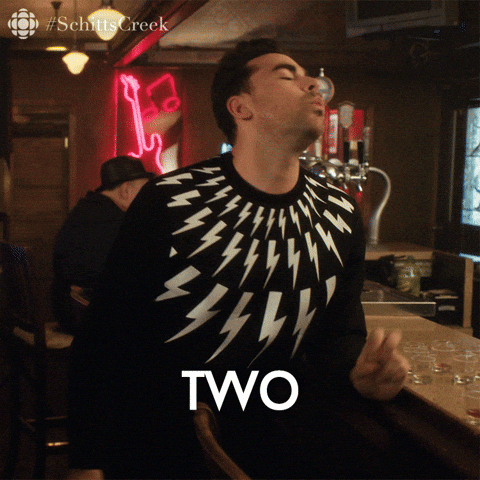 Two Drinks On Bartender GIF