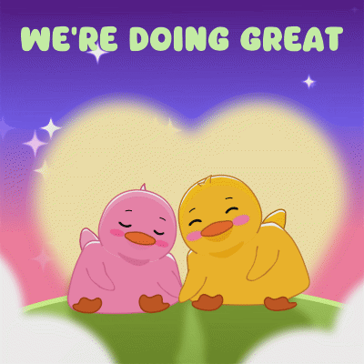 Two Ducks Doing Great