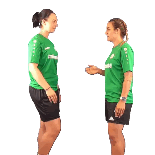 Two Female Athletes Shaking Hands