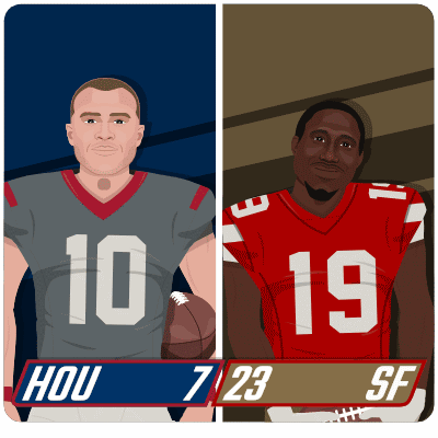 Two Football Players Number 10 And 19 GIF
