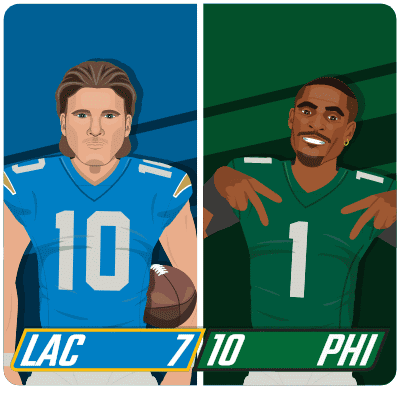 Two Football Players Numbers 10 And 1 GIF