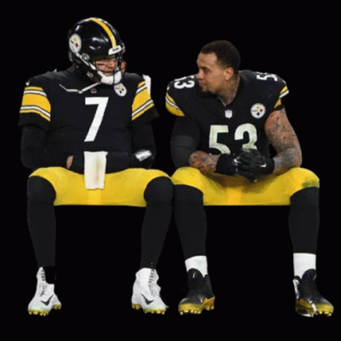 Two Football Players Roethlisberger Jersey