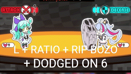 Two Girls Fighting Video Game Attack And Defend GIF