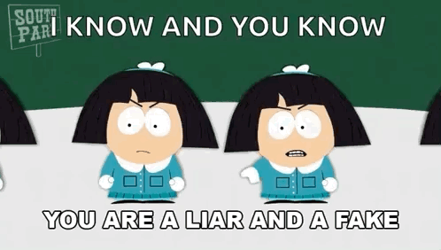 Two Girls From South Park Are Standing Next To Each Other GIF