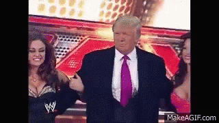 Two Girls Grab By Trump Wwe GIF