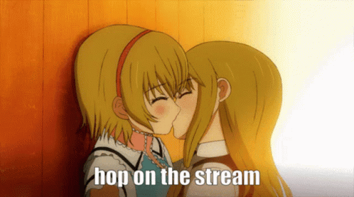 Two Girls Kissing Hop On The Stream