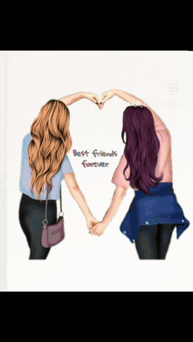 Two Girls Making Heart Shape