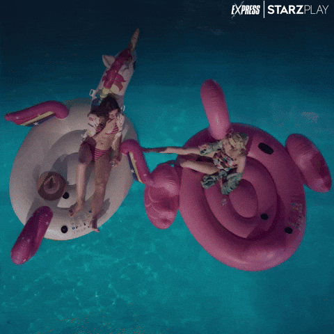 Two Girls On The Floaties GIF